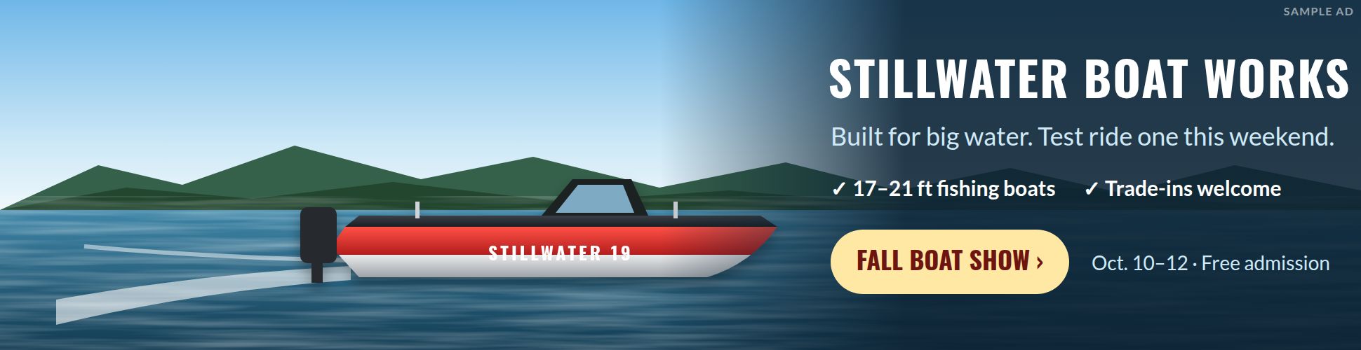 Sample ad: Stillwater Boat Works